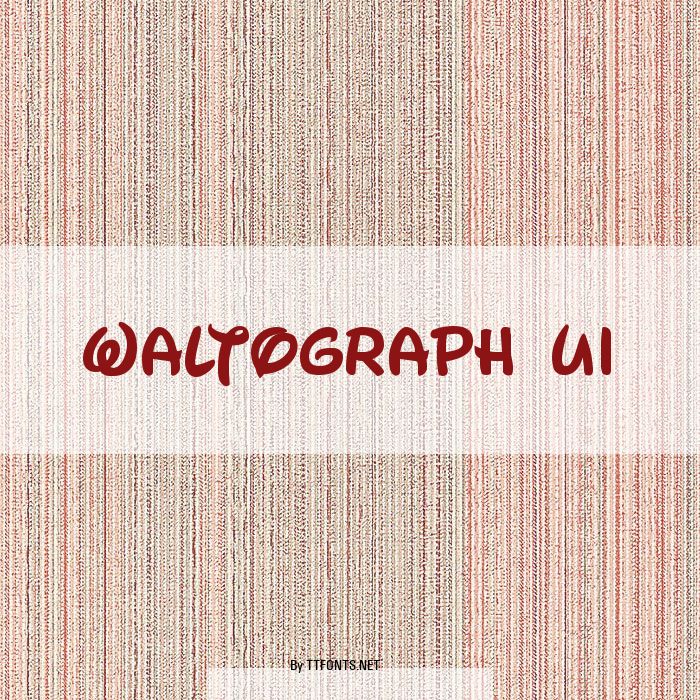 Waltograph UI example
